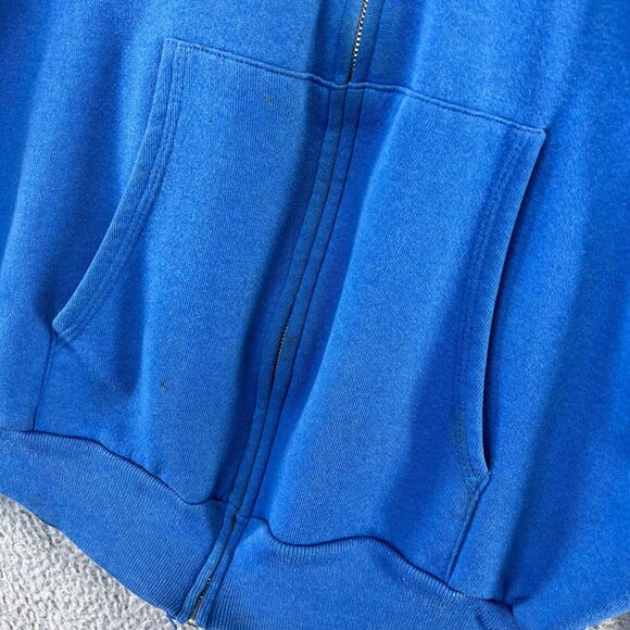 Vintage Las Vegas Sweatshirt Mens Extra Large Blue Black Zip Hoodie Spellout 90s - Picture 10 of 16